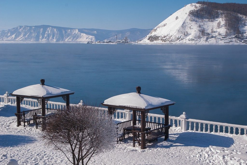 Lake Baikal frozen